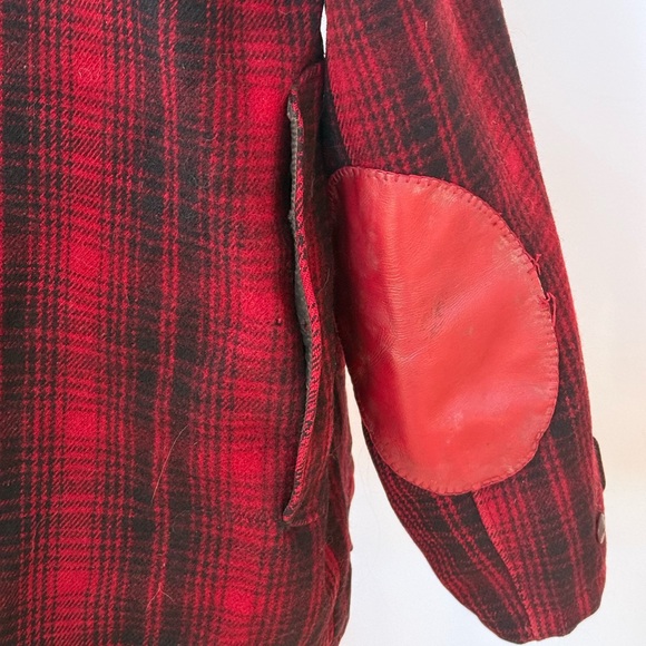 Mackinaw Woolrich Red and Black Plaid Field Jacket/RARE - Picture 3 of 10